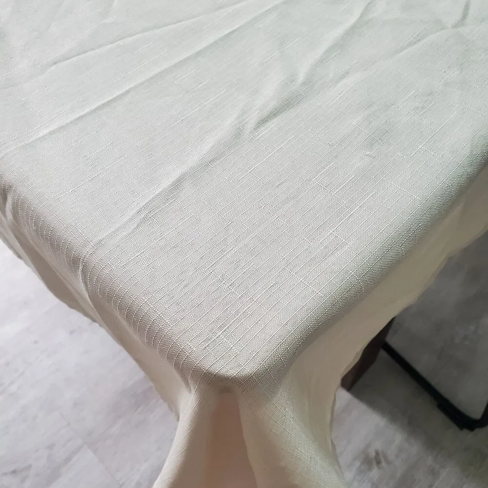 Tablecloth Beige Polyester Rectangle 72x51